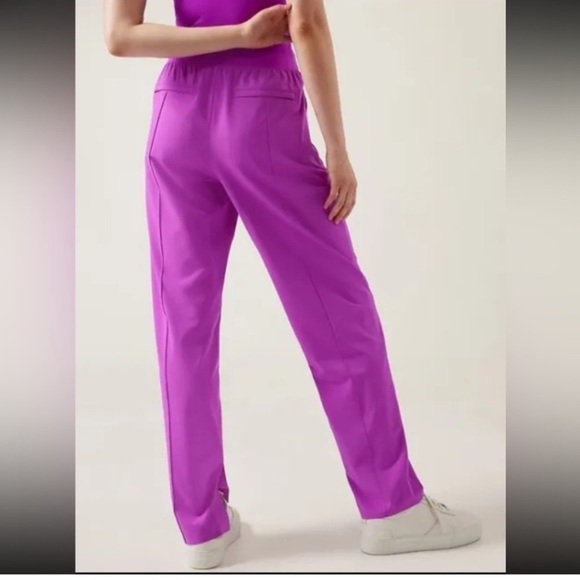 Athleta Brooklyn Heights Vienna Slim Pants Purple size 8 - Picture 10 of 12
